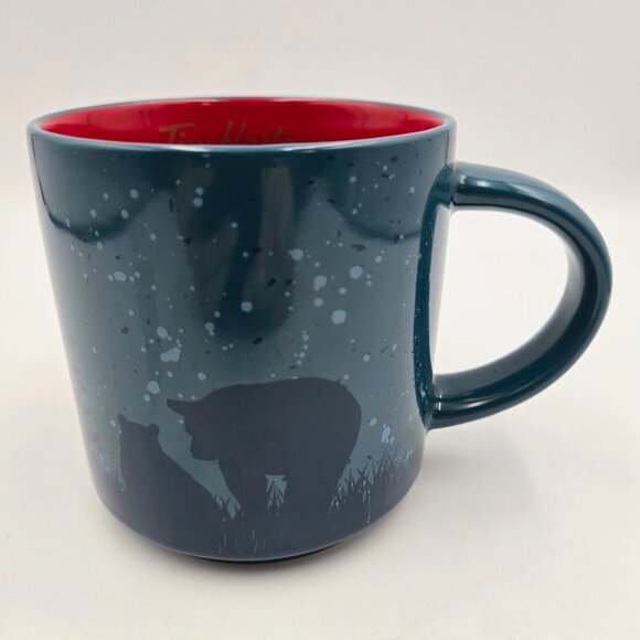 Tim Hortons Collectible Coffee Tea Mug Cup Blue Bear 2017 Read - Picture 4 of 10